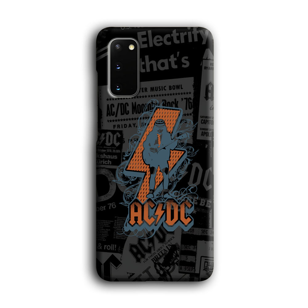 ACDC Silhouette of Angus Young Samsung Galaxy S20 Case