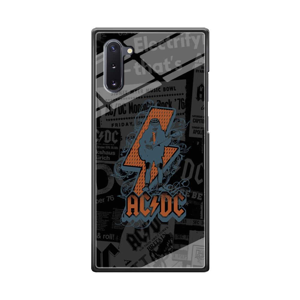 ACDC Silhouette of Angus Young Samsung Galaxy Note 10 Case