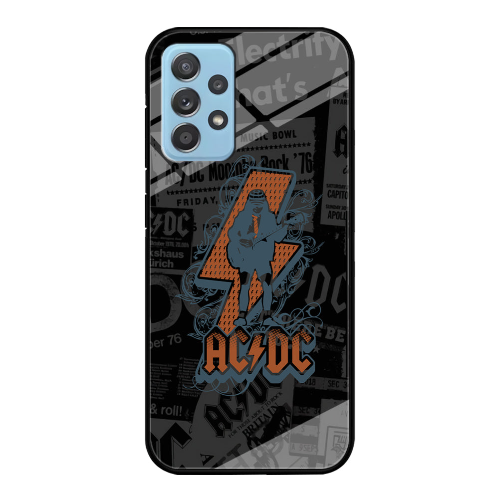 ACDC Silhouette of Angus Young Samsung Galaxy A72 Case