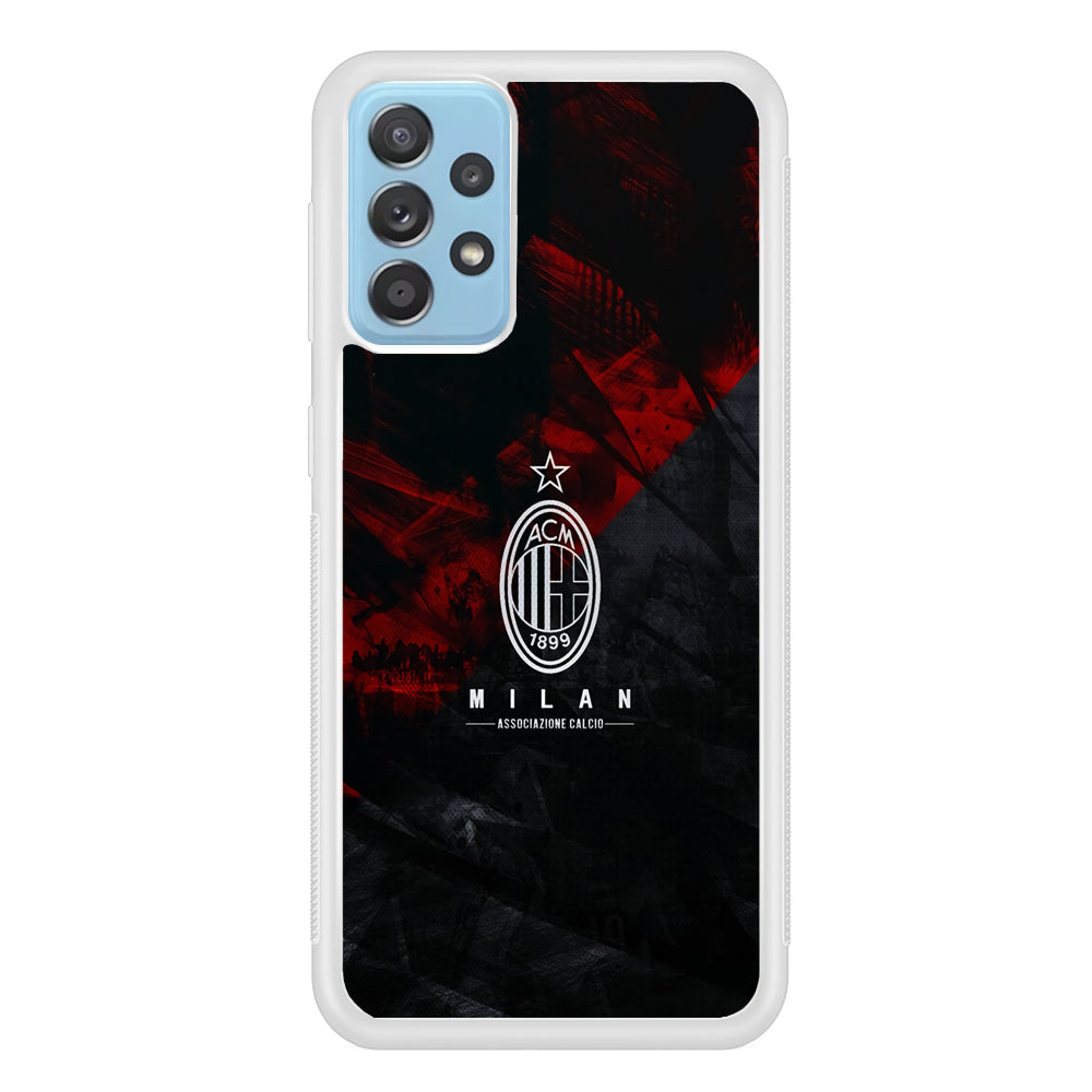 AC Milan Shadow Over The Silhouette Samsung Galaxy A72 Case