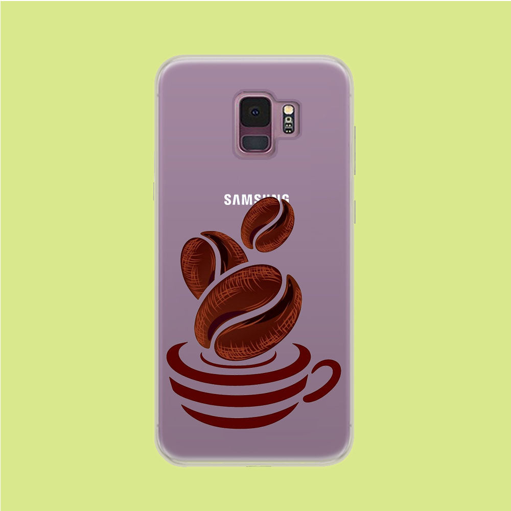 A Cup of Coffee Bean Samsung Galaxy S9 Clear Case