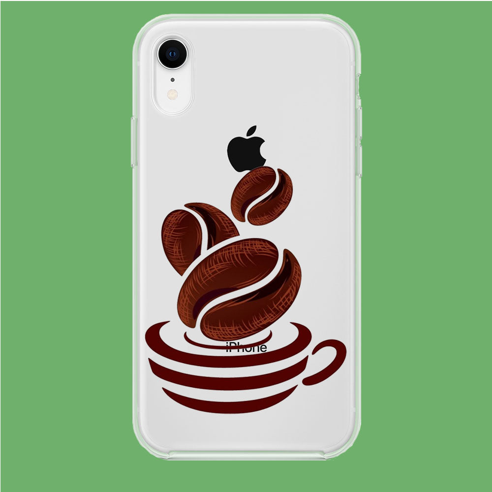 A Cup of Coffee Bean iPhone XR Clear Case
