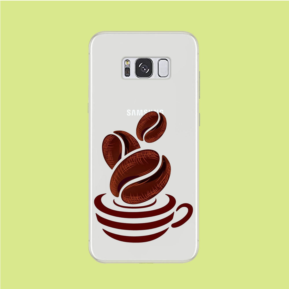 A Cup of Coffee Bean Samsung Galaxy S8 Plus Clear Case