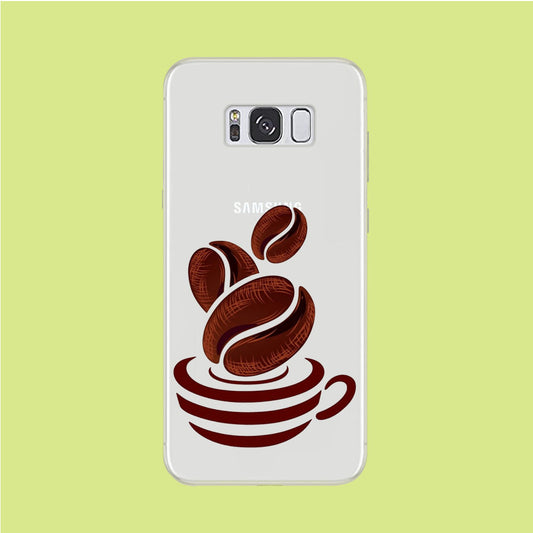 A Cup of Coffee Bean Samsung Galaxy S8 Clear Case
