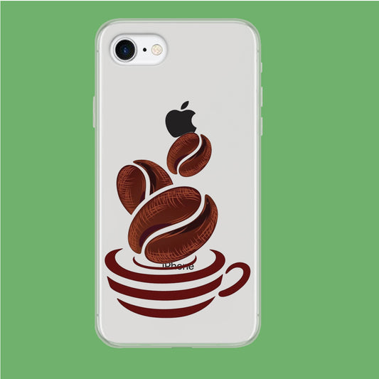 A Cup of Coffee Bean iPhone 7 Clear Case