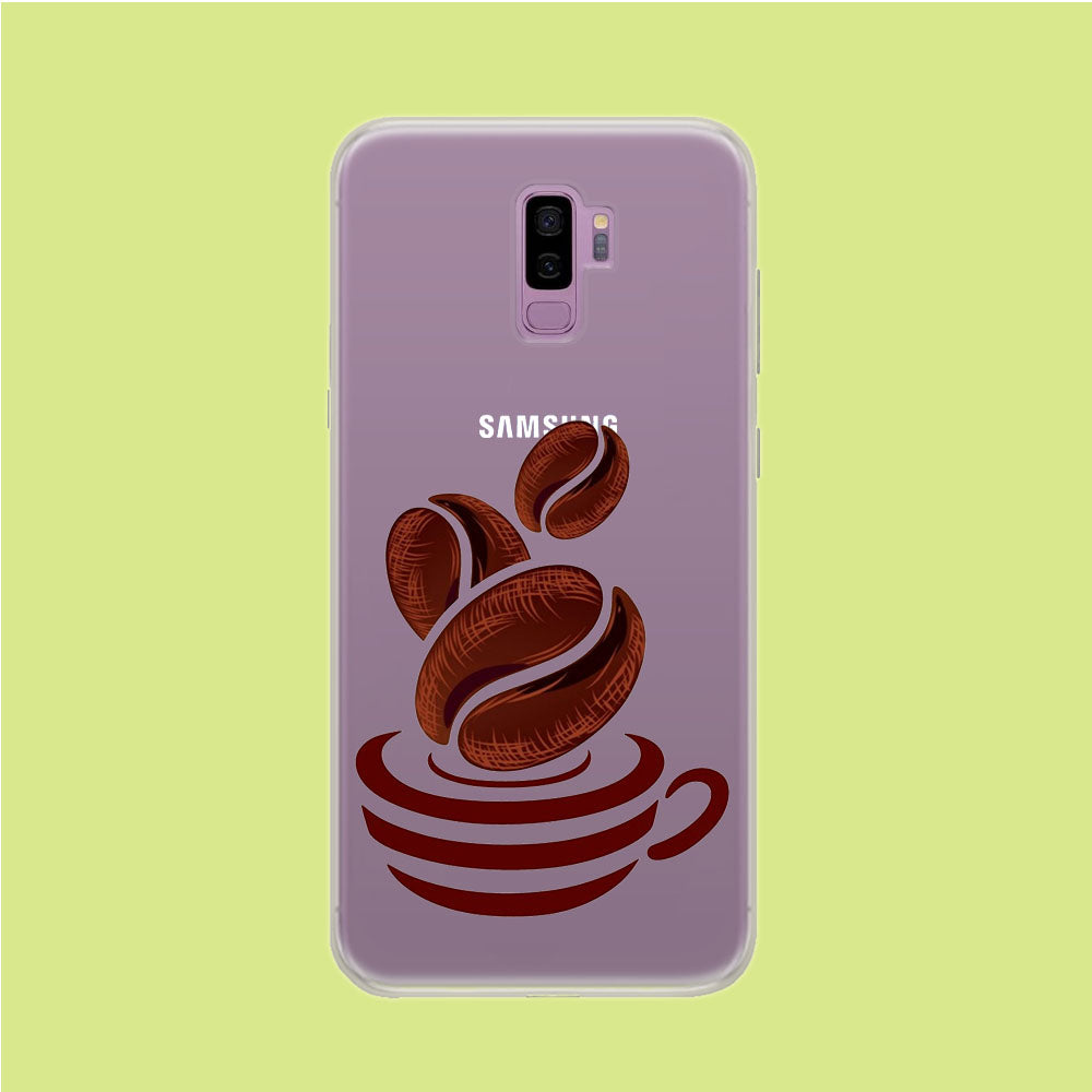 A Cup of Coffee Bean Samsung Galaxy S9 Plus Clear Case