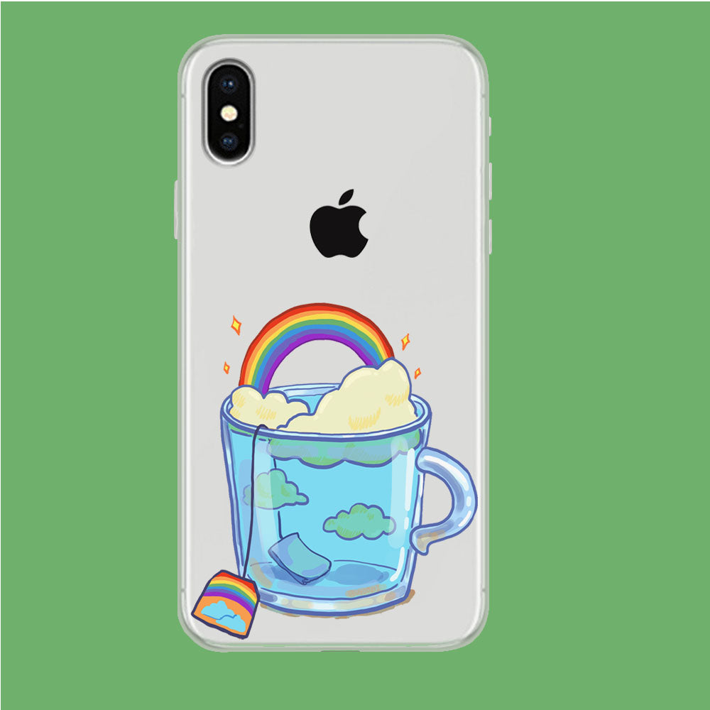 A Cup of Happiness iPhone Xs Clear Case