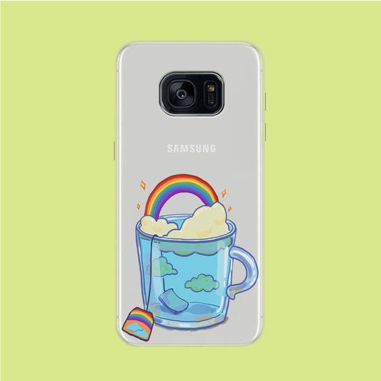A Cup of Happiness Samsung Galaxy S7 Edge Clear Case