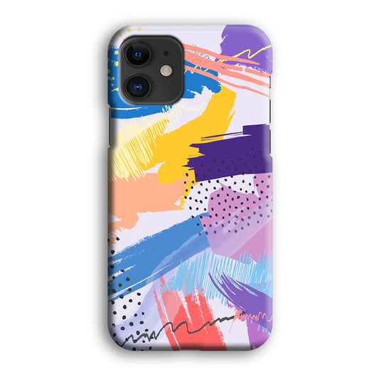 Abstract Brush Handwriter Path iPhone 12 3D Case