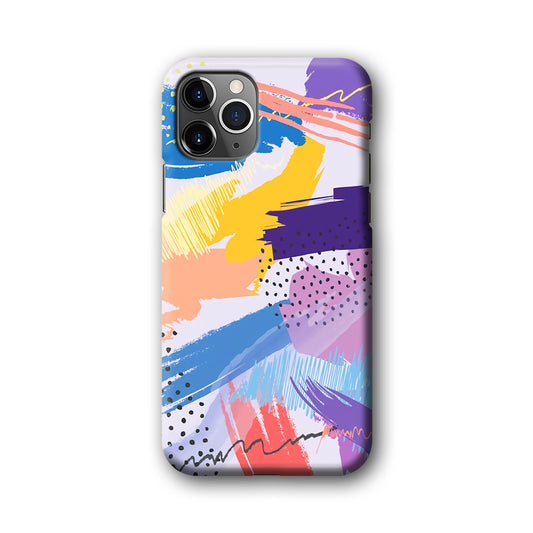 Abstract Brush Handwriter Path iPhone 11 Pro Max 3D Case