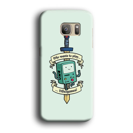 Adventure Time Play with Beemo Samsung Galaxy S7 Edge 3D Case