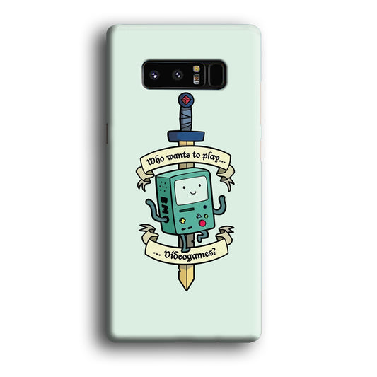 Adventure Time Play with Beemo Samsung Galaxy Note 8 3D Case