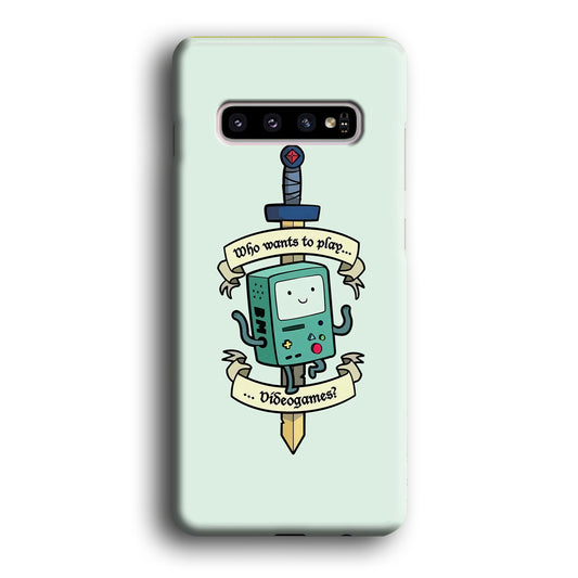 Adventure Time Play with Beemo Samsung Galaxy S10 3D Case