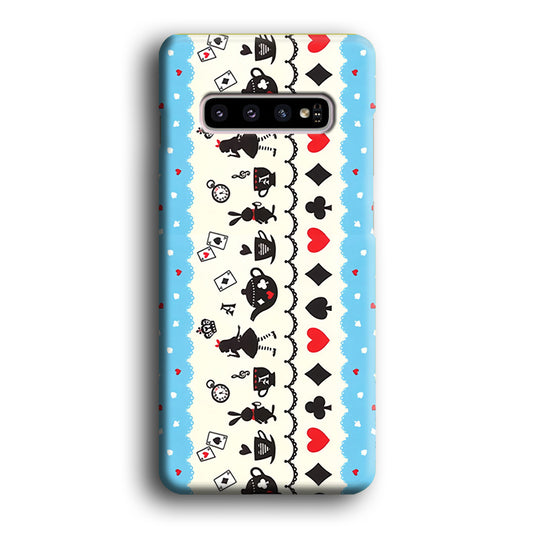 Alice in Wonderland Magical World Samsung Galaxy S10 3D Case