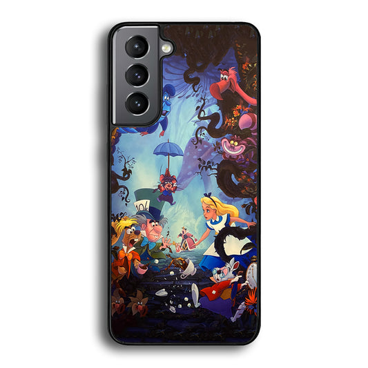 Alice in Wonderland Spilled Tea Samsung Galaxy S21 Case