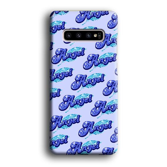 Angel Glitter Font Samsung Galaxy S10 3D Case