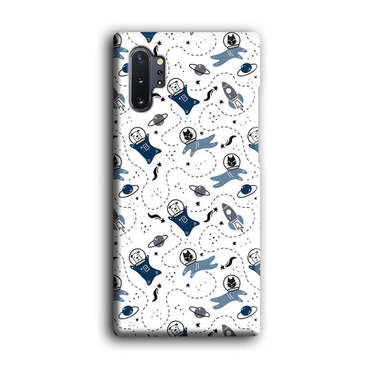 Animal Astronauts Dog and Cat in Space Samsung Galaxy Note 10 Plus 3D Case