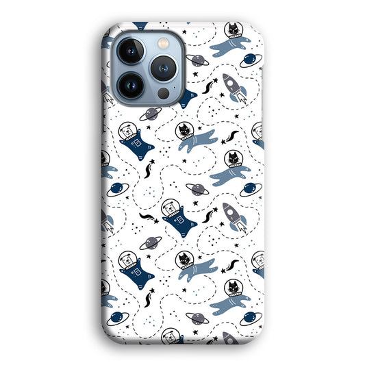 Animal Astronauts Dog and Cat in Space iPhone 13 Pro Max 3D Case