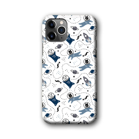 Animal Astronauts Dog and Cat in Space iPhone 11 Pro Max 3D Case