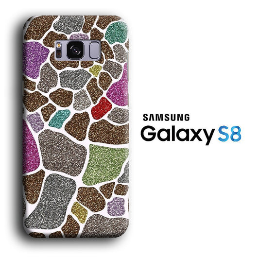 Animal Prints Giraffe Patern Rock Samsung Galaxy S8 3D Case