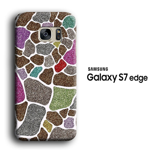 Animal Prints Giraffe Patern Rock Samsung Galaxy S7 Edge 3D Case