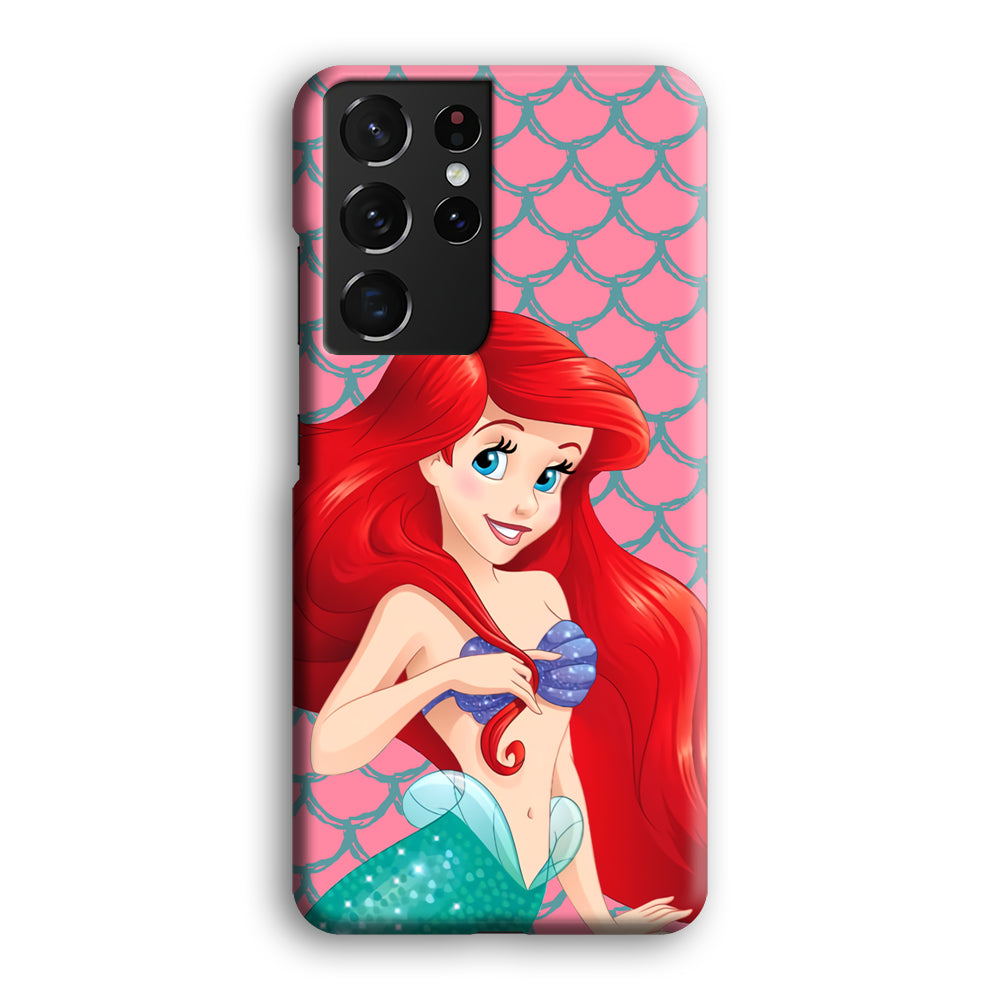 Ariel The Beauty Princess of Mermaid Samsung Galaxy S21 Ultra Case