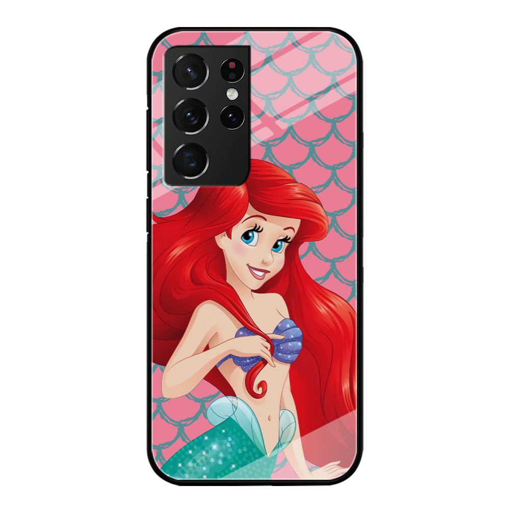 Ariel The Beauty Princess of Mermaid Samsung Galaxy S21 Ultra Case