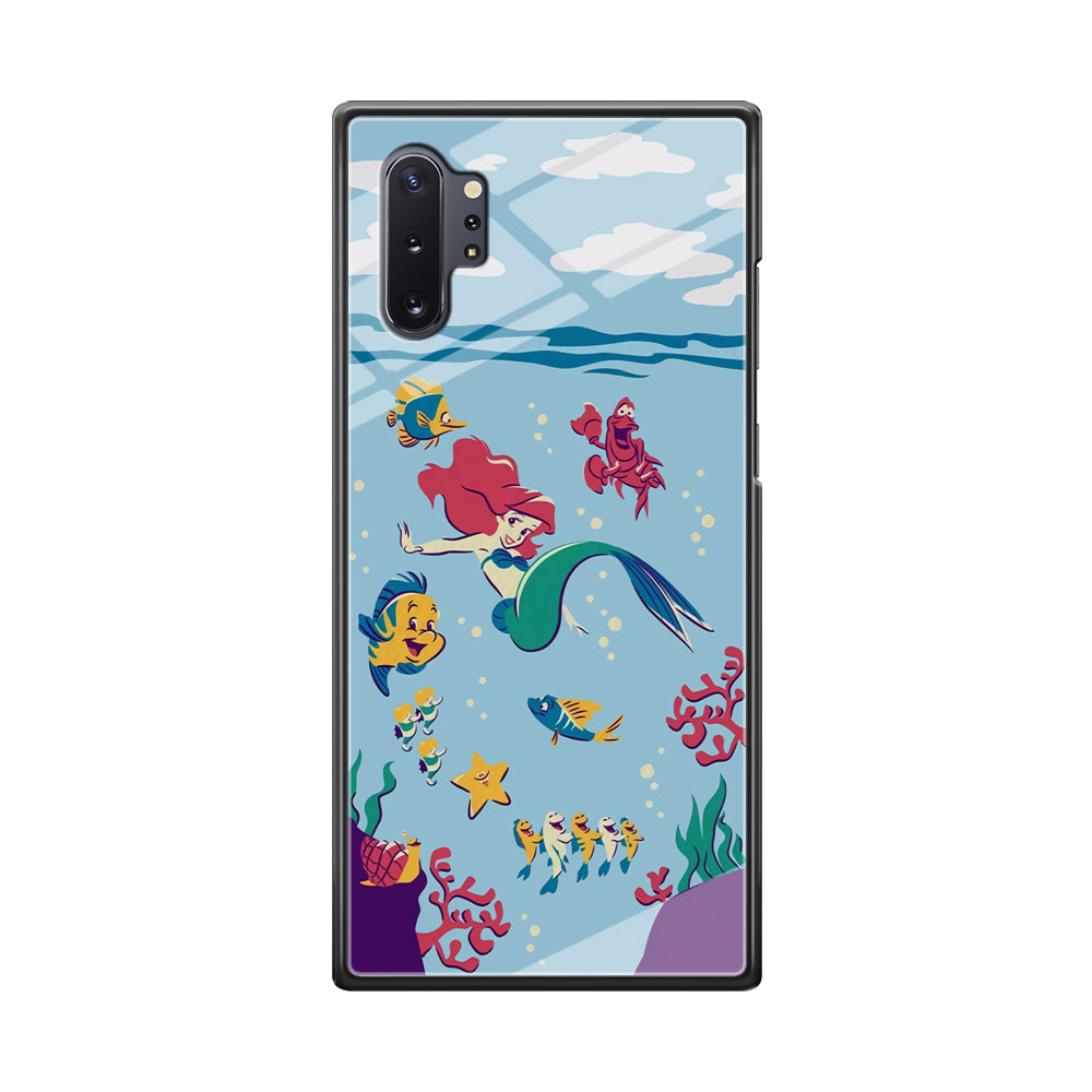 Ariel The Princess Orchestra of Sea Samsung Galaxy Note 10 Plus Case