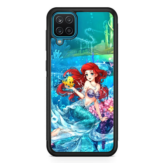 Ariel The Princess Sparkling Blue Water Samsung Galaxy A12 Case