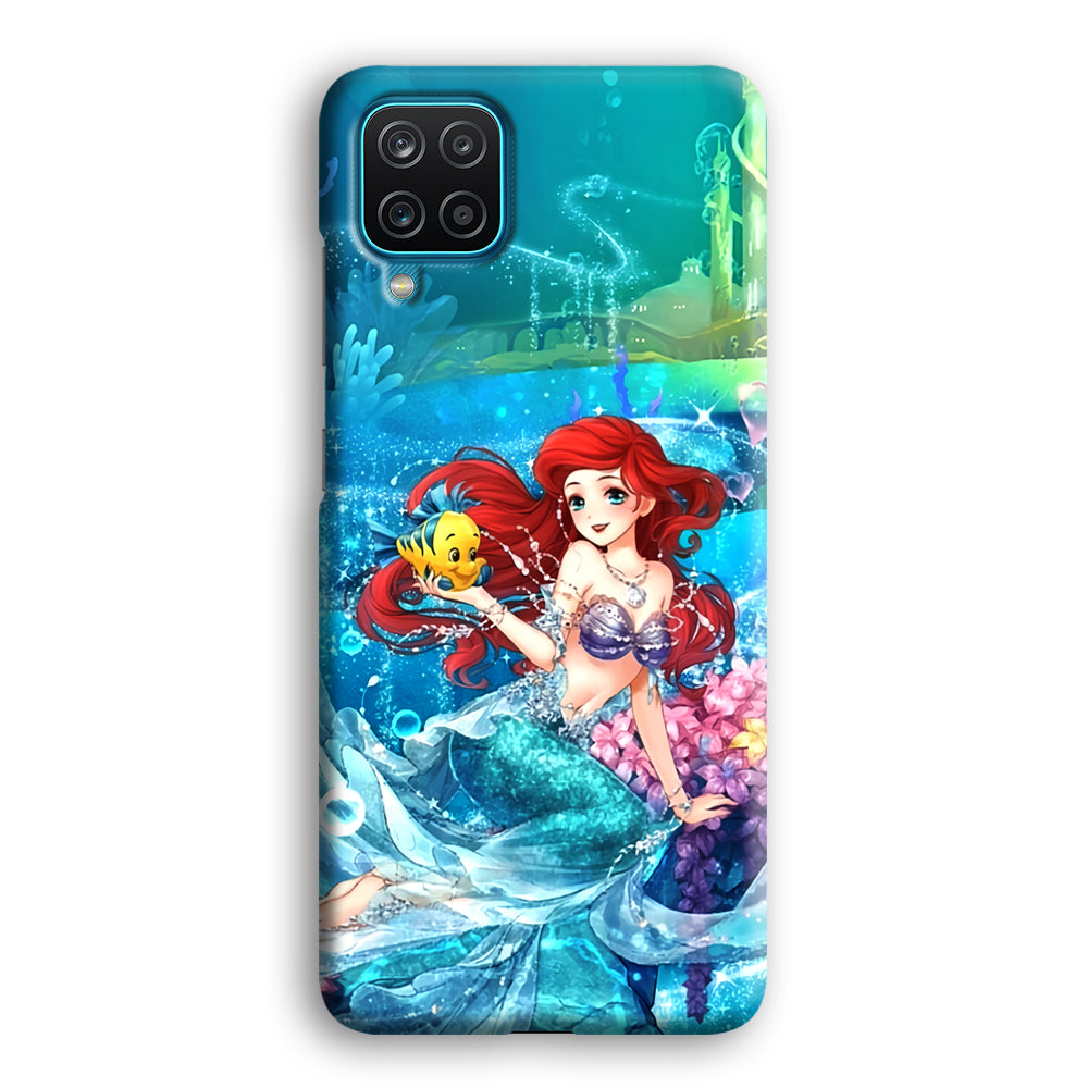 Ariel The Princess Sparkling Blue Water Samsung Galaxy A12 Case