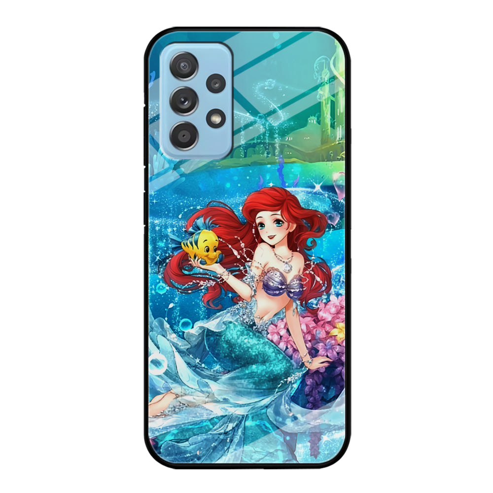 Ariel The Princess Sparkling Blue Water Samsung Galaxy A52 Case