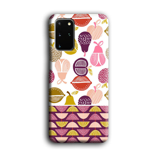 Art Fruits Draw Cover Samsung Galaxy S20 Plus 3D Case