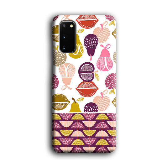 Art Fruits Draw Cover Samsung Galaxy S20 3D Case
