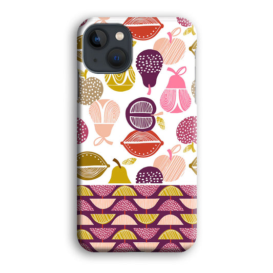 Art Fruits Draw Cover iPhone 13 3D Case