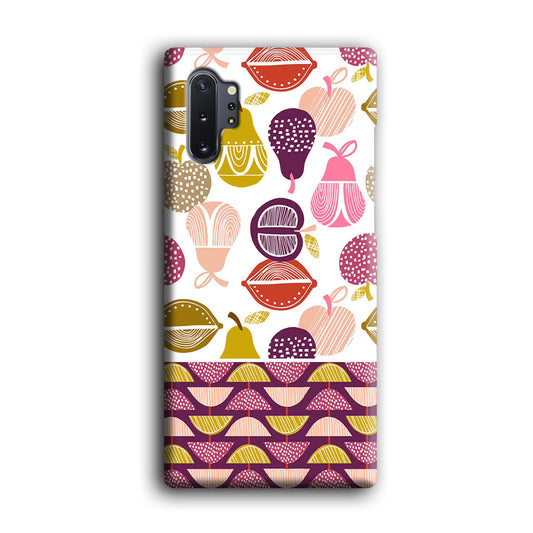 Art Fruits Draw Cover Samsung Galaxy Note 10 Plus 3D Case