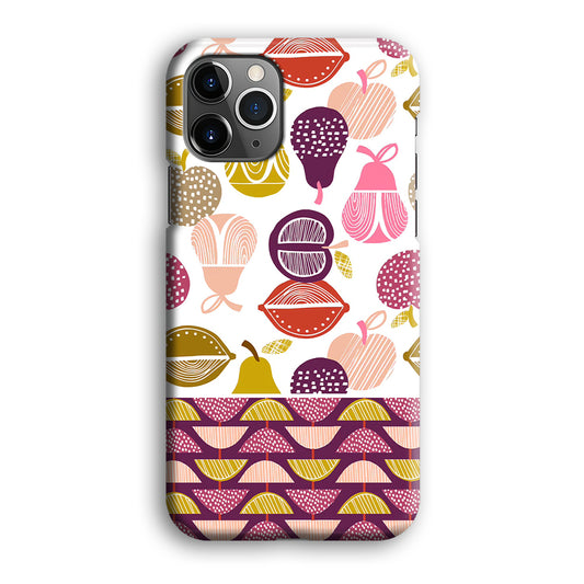 Art Fruits Draw Cover iPhone 12 Pro 3D Case