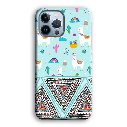 Art Ilama Birthday with Triangle of Culture iPhone 13 Pro Max 3D Case