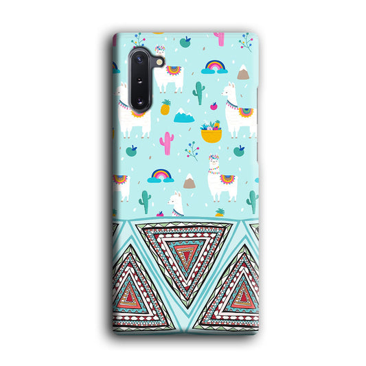 Art Ilama Birthday with Triangle of Culture Samsung Galaxy Note 10 3D Case