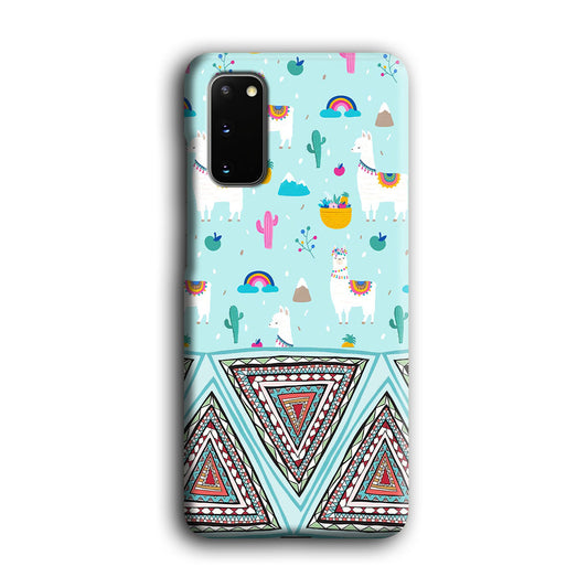 Art Ilama Birthday with Triangle of Culture Samsung Galaxy S20 3D Case