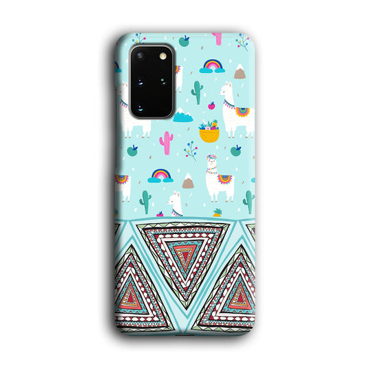 Art Ilama Birthday with Triangle of Culture Samsung Galaxy S20 Plus 3D Case