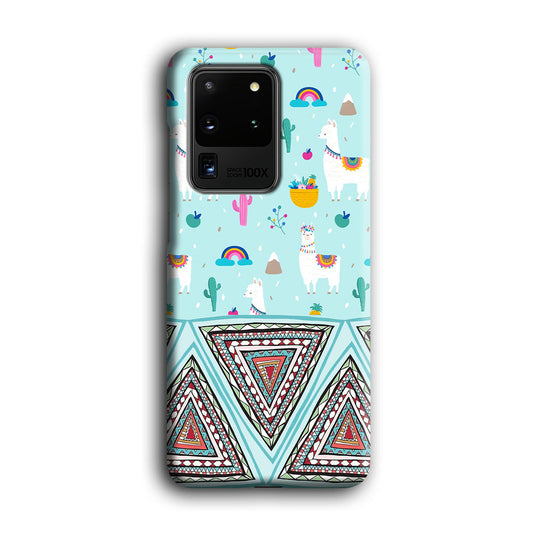 Art Ilama Birthday with Triangle of Culture Samsung Galaxy S20 Ultra 3D Case