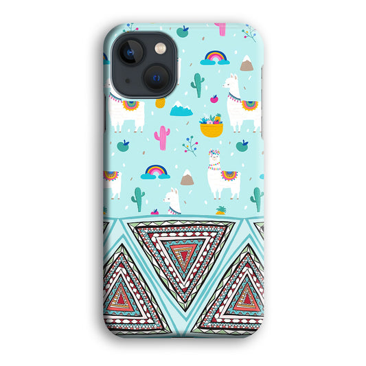 Art Ilama Birthday with Triangle of Culture iPhone 13 3D Case