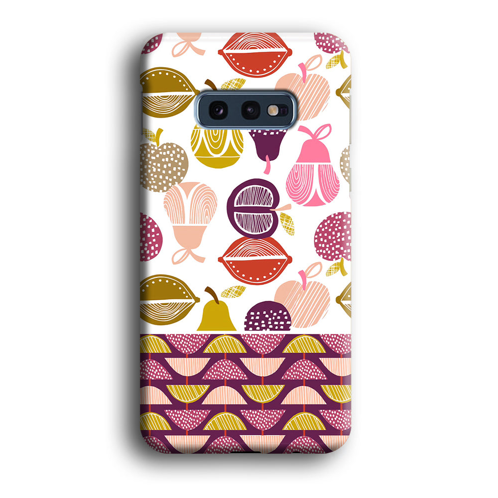 Art Fruits Draw Cover Samsung Galaxy S10E 3D Case