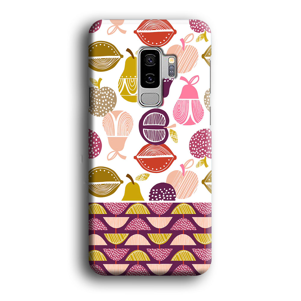 Art Fruits Draw Cover Samsung Galaxy S9 Plus 3D Case