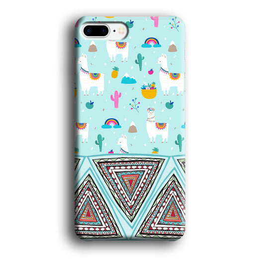 Art Ilama Birthday with Triangle of Culture iPhone 8 Plus 3D Case