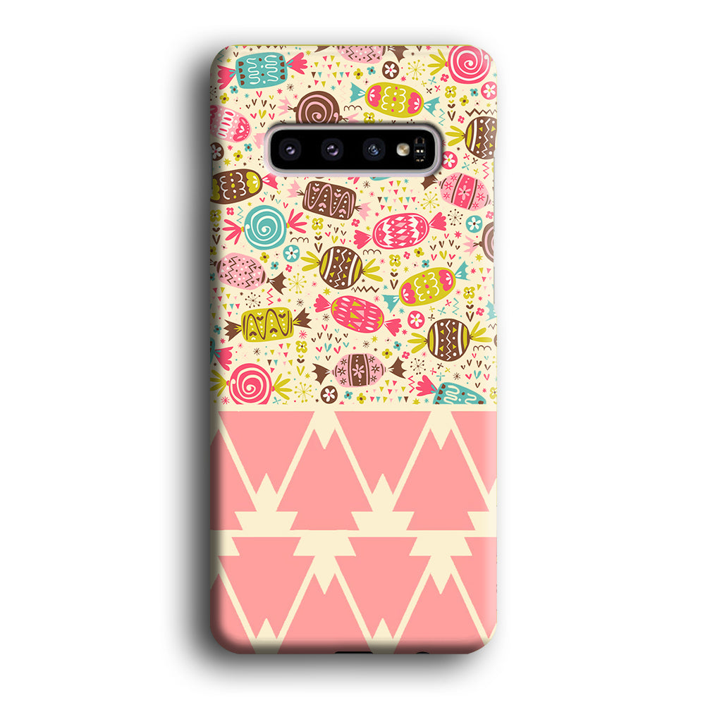 Art Sweet Candy Samsung Galaxy S10 3D Case