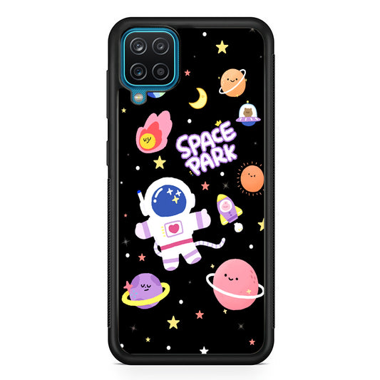 Astronaut Cute on Space Park Samsung Galaxy A12 Case