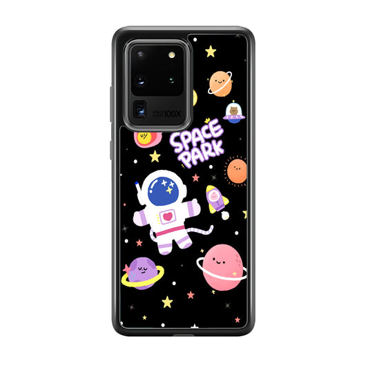 Astronaut Cute on Space Park Samsung Galaxy S20 Ultra Case
