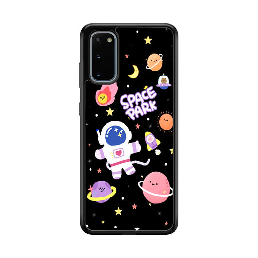 Astronaut Cute on Space Park Samsung Galaxy S20 Case