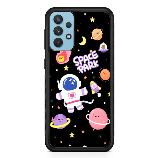 Astronaut Cute on Space Park Samsung Galaxy A32 Case